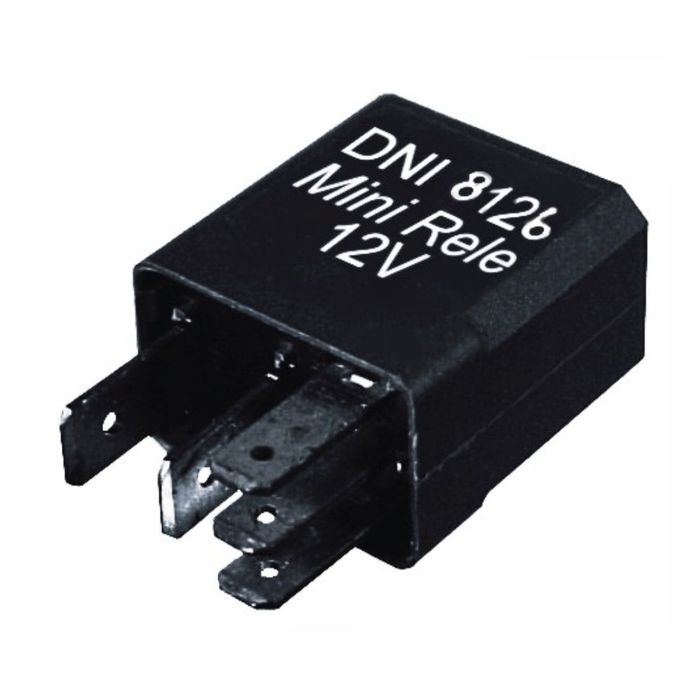 DNI8126 12V - RELE AUX. 12V- MB/ CITROEN/ JOHN DEERE- REVERSOR COM DIODO - PC