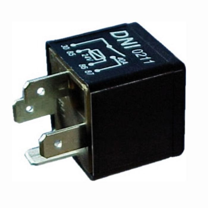 DNI0211 24V - RELE AUX. 24V 40A 4 TERMINAL S/ SUP. USO GERAL  - PC