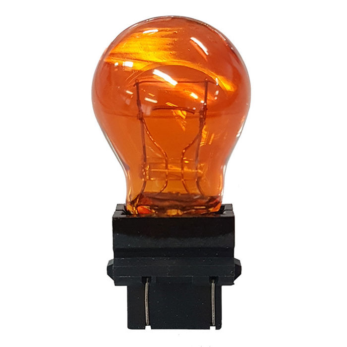 GL3157A 12V AMB - LAMP. BASE PLASTICO 2 POLOS 12V 27/7W AMBAR - UN