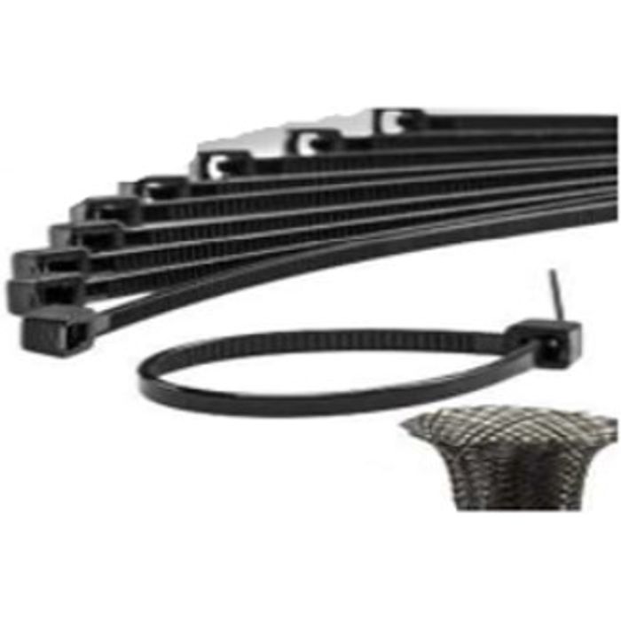 ISOAP100MPT - ABRACADEIRA NYLON 10 CM PRETA (EMB. COM 100 PCS - VALOR DO CENTO) - CT