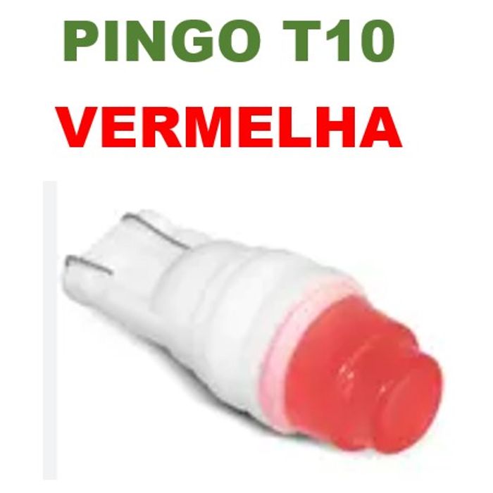 ISO14LPT 2821 VM 12V - LAMPADA LED PINGO T10/2821 12V VERMELHO  (EMB. 01 PC- VALOR UNITARIO) - PC