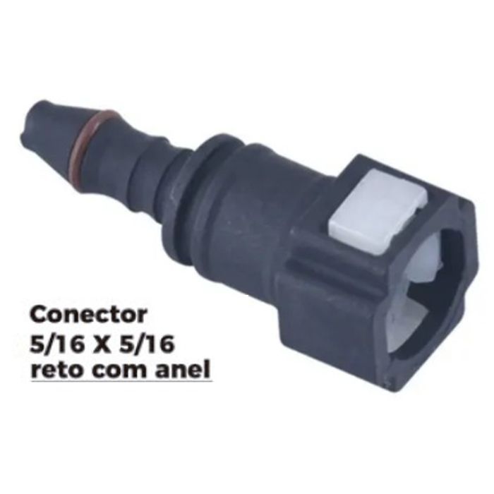 ISO1905607 - CONECTOR 5/16 X 5/16 - RETO - COM ANEL (EMB. COM 01 PECA - VALOR UNITARIO) - PC