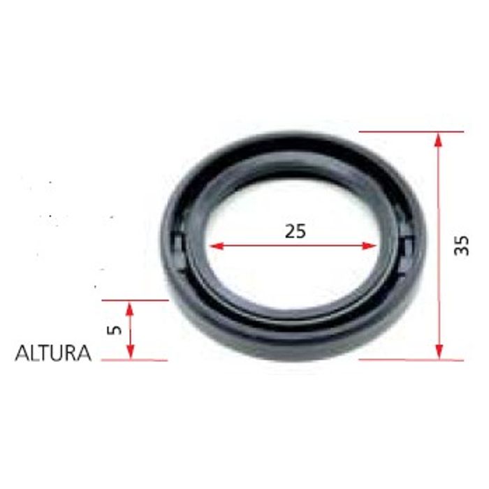 ISO7-3795 - RETENTOR PARTIDA DELCO 38/39MT 12/24V VW/ MB CASE - 25 X 35 X 5 MM (EMB. COM 01 PECA - VALOR UNITARIO) - PC