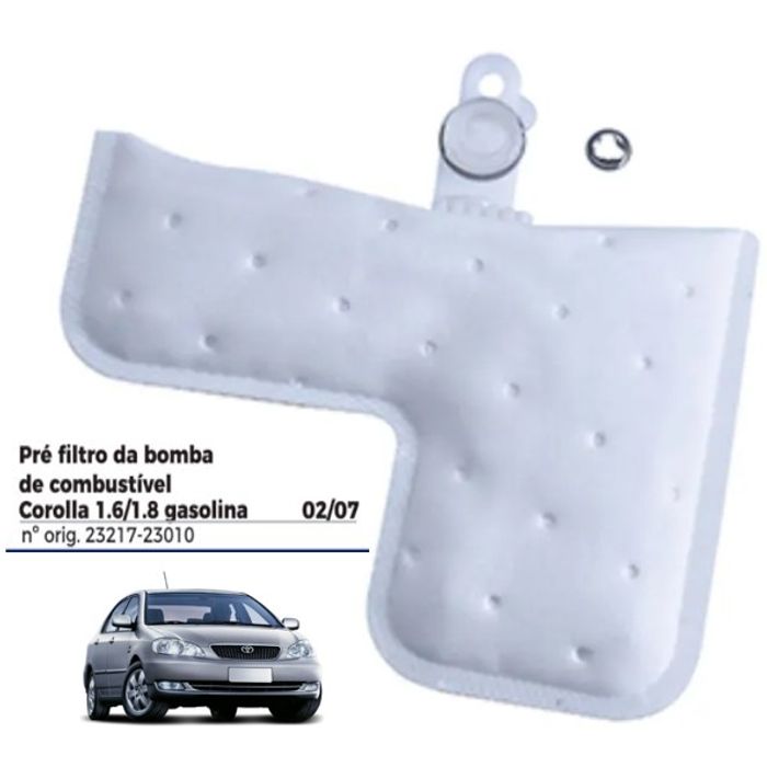 ISO1903037 - PRE FILTRO BOMBA COMBUSTIVEL COROLLA 1.6/ 1.8 02/07 (EMB. COM 01 PECA - VALOR UNITARIO) - PC