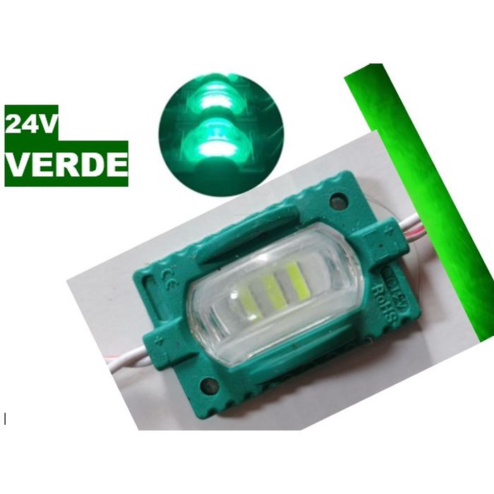 ISO17T6017B VD 24V - LANTERNA LED LATERAL E PLACA VERDE 24V - PC