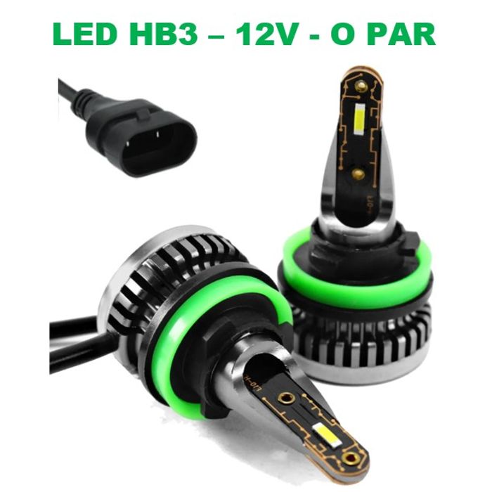 ISO14LFR8 HB3 12V - KIT LAMPADA LED 12V R8-HB3 9005 MINI 42W 30000LM 6500K (EMB. COM 02 PC- VALOR DO PAR) - KIT