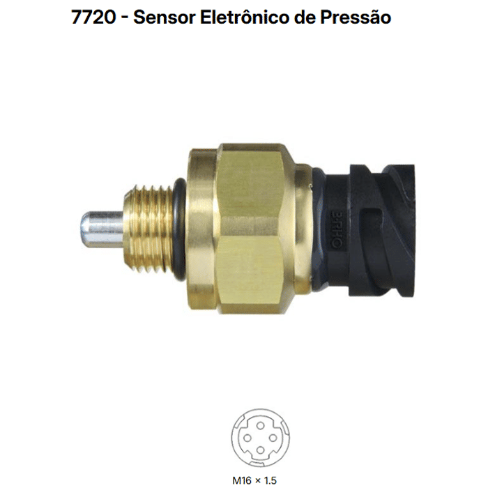 RHO7720 - SENSOR PRESSAO E TEMP. DO OLEO VOLVO FH12/ FH16/ FM12 - PC