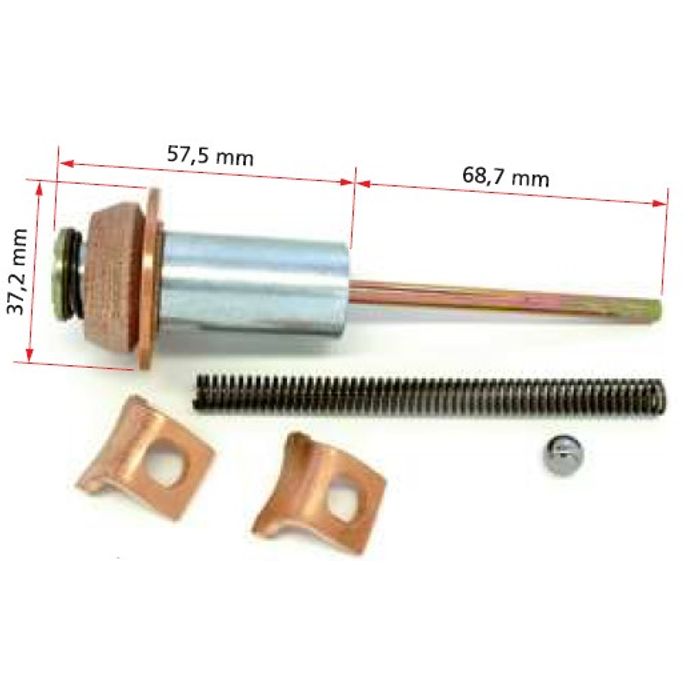 ISO7-1716 - EMBOLO AUTOM. PART. NIPODENSO EMPILH HYSTER/ M8 - 57,5 X 68,7 X 37,2 MM (EMB. COM 01 KIT - VALOR DO JG) - JG