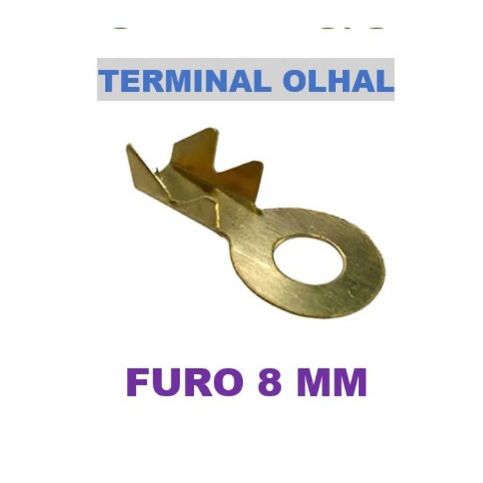 ISO1900037 - TERMINAL OLHAL 3/8 COM FURO 08 MM COM 50 UNIDADES - VALOR UNITARIO - PC