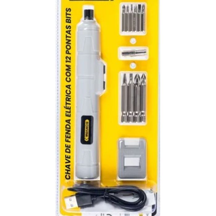 ISO6F9911 - CHAVE DE FENDA ELETRICA COM 12 PONTAS  (EMB. COM 1 PEÇA - VALOR UNITARIO) - PC