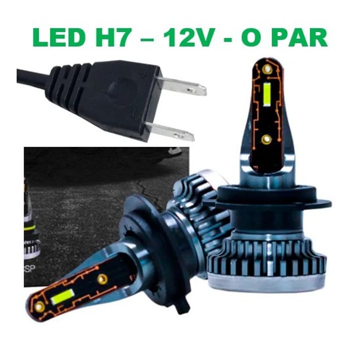 ISO14LFR8 H7 12V - KIT LAMPADA LED R8 H7 12V 30000LM 42W 6500K (EMB. COM 02 PC- VALOR DO PAR) - KIT