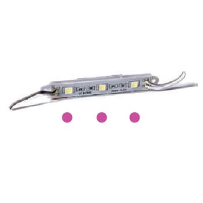 ISO14LR3 03 RS 12V - LAMP LEG 3 LED SMD ROSA 12V (EMB. COM 10 PCS- VALOR UNITARIO) - PC
