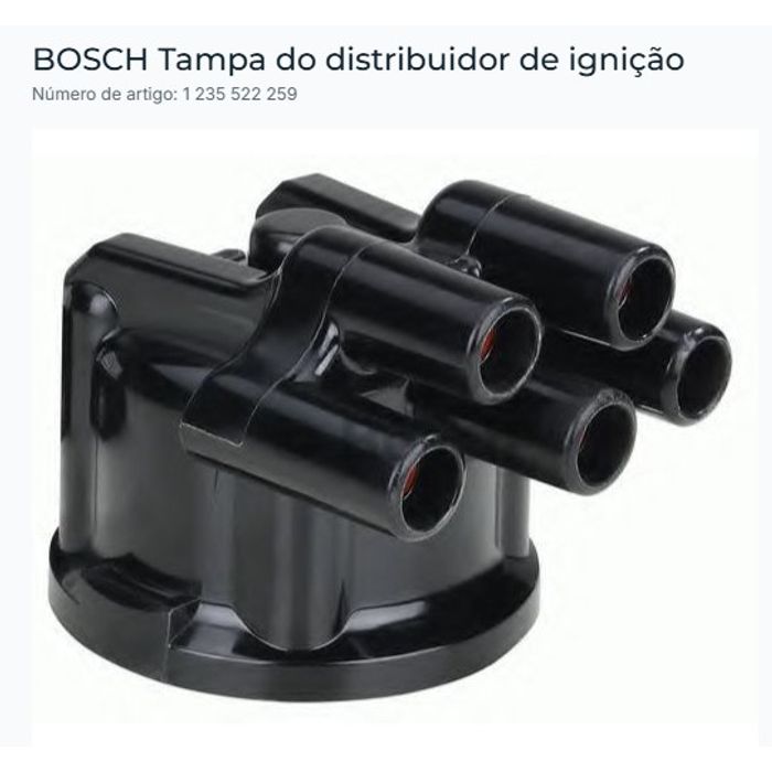 1PR BB1235522259 - TAMPA DISTRIBUIDOR VW/ FIAT - BOSCH (EMB. COM 01 PECA - VALOR UNITARIO) - PC