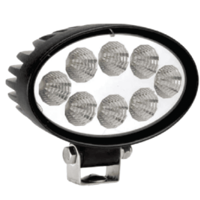 ISO17F1020 REFORCADO - FAROL AUX. 8 LEDS OVAL 12/ 24V REFORCADO - PC