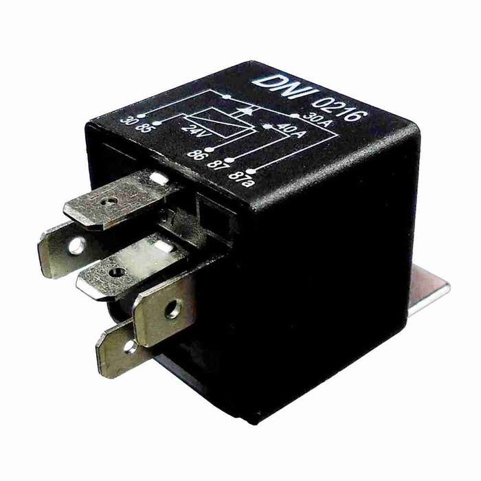 DNI0216 24V - RELE AUX. POTENCIA REV. 24V 5 TERMINAL C/ SUPORTE - PC
