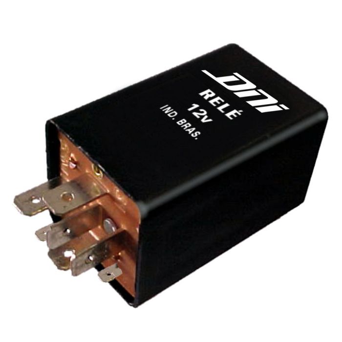 DNI0339 12V - RELE RETARDO DO AR COND. 12V DEL REY/ 7 TERMINAIS - PC
