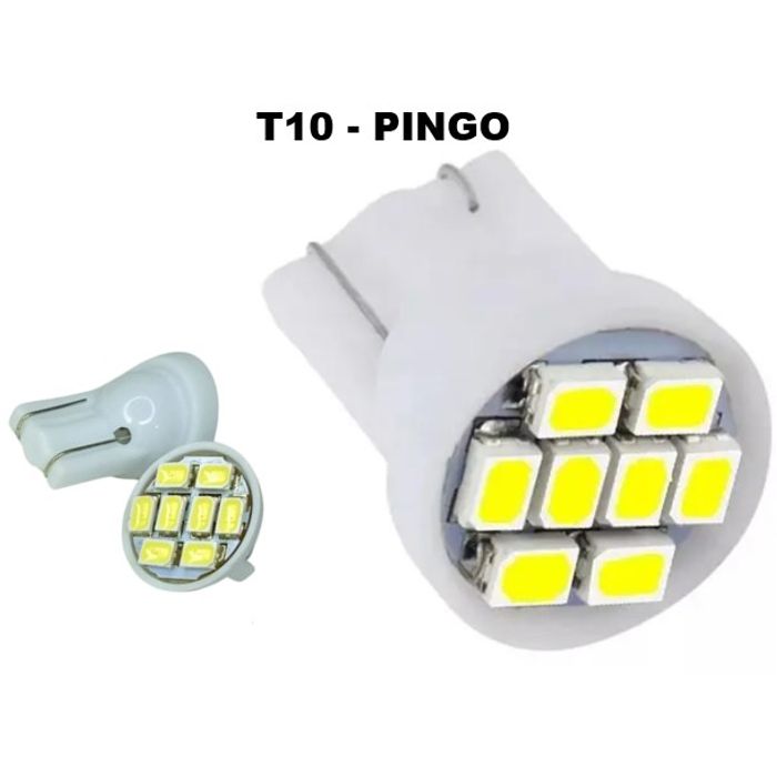 ISO17L2821 BCA 12V - LAMPADA LED PINGAO BRANCA 12V - 8 LEDS - VALOR UNITARIO - PC
