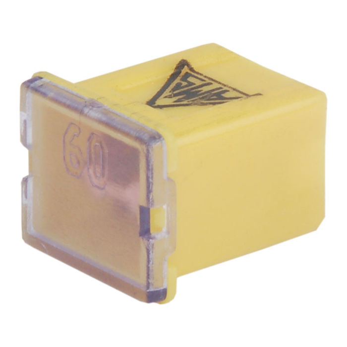 AMS195-60 - FUSIVEL MIDI FEMEA PERFIL BAIXO 60A AMARELO (EMB. COM 01 PC- VALOR UNITARIO) - PC
