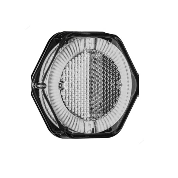ISO17T1066-1 CR - LANTERNA LATERAL LED CR 12/24V SEXTAVADO SEM SUPORTE - PC