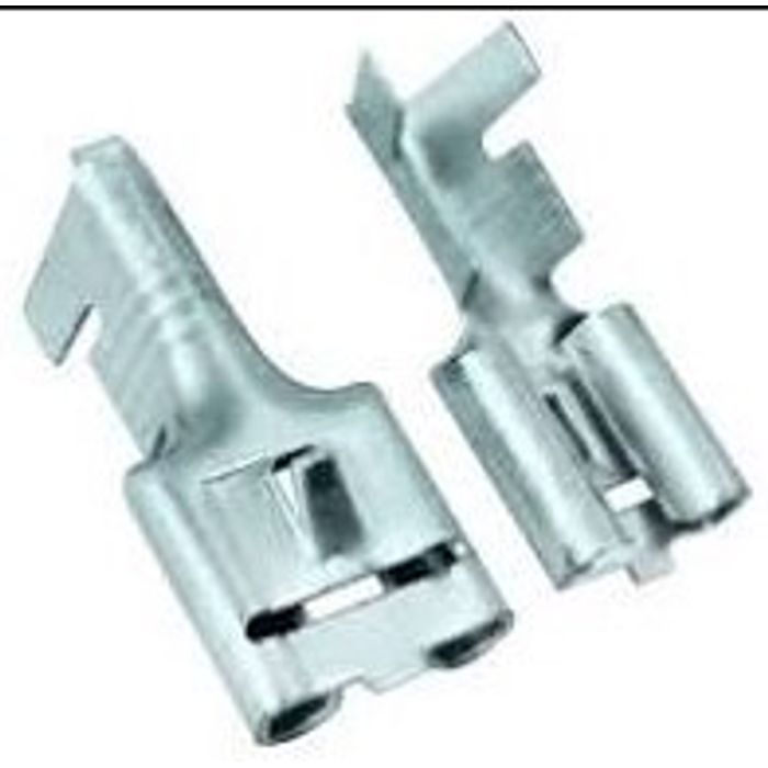 ISO82182 - TERMINAL ENCAIXE COM TRAVA ESTANHADO 6,7 (EMB. COM 100 PECAS - VALOR DO CENTO) - CT