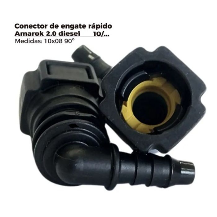 ISO1905625 - CONECTOR 90 GRAU - FILTRO COMBUSTIVEL AMAROK DIESEL - MEDIDA 10X08 (EMB. COM 01 PECA - VALOR UNITARIO) - PC