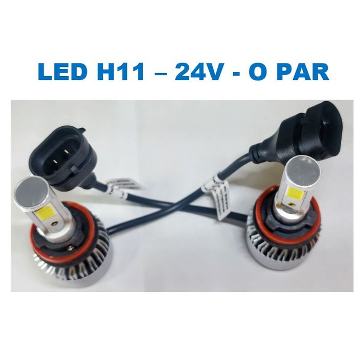 ISO14LFV24 H11 24V - KIT LAMPADA FAROL LED 24V- H11/ 36W/ 280000LM/ 6500K (EMB. COM 02 PC- VALOR DO PAR) - KIT