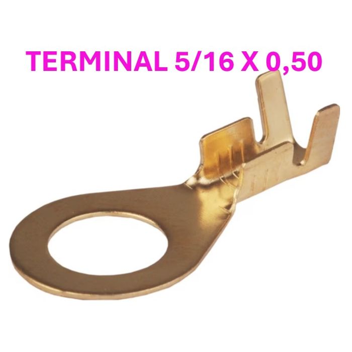 AMS81027 - TERMINAL OLHAL 5/16 X 0,50 MM (EMB. COM 50 PECAS - VALOR UNITARIO) - PC