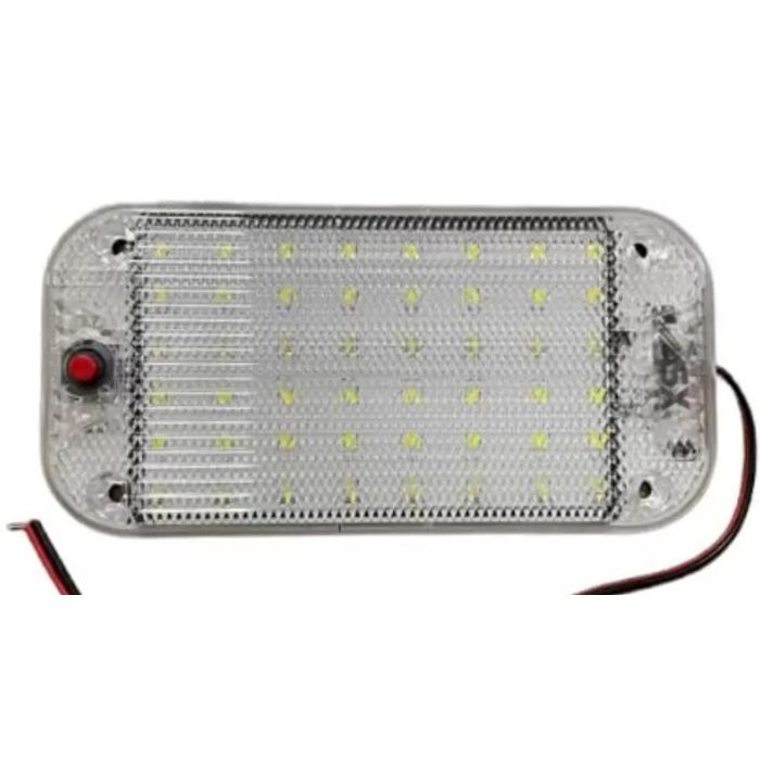 ISO17T1110 12/24V - LANTERNA TETO 48 LEDS 12/24V UNIVERSAL 10W  - PC