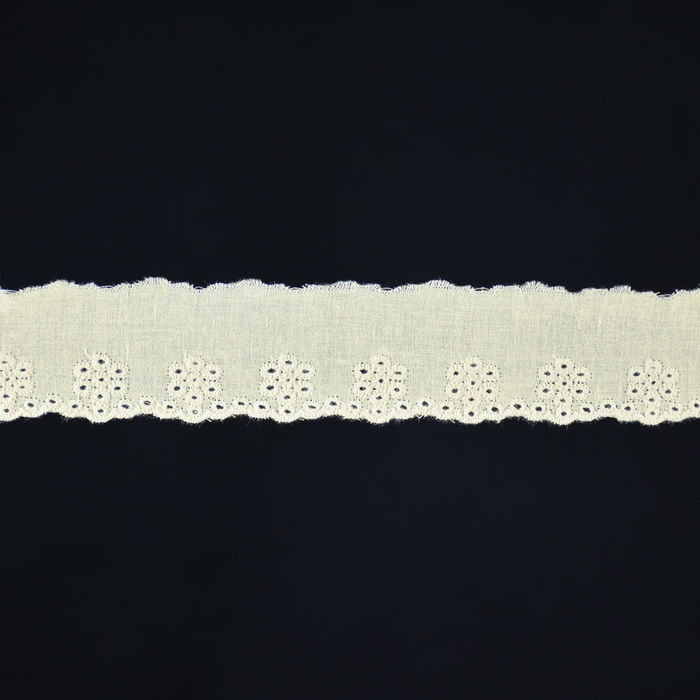 BI 203 - BORDADO INGLÊS BRANCO - PREÇO POR PACOTE