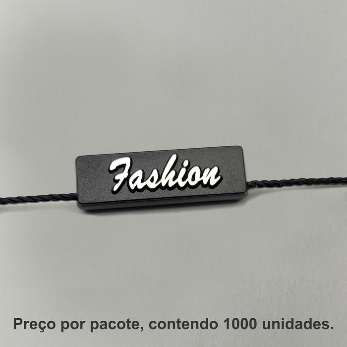 8023 - LACRE DE SEGURANCA PRETO/ PRATA - PACOTE COM 1000 UNIDADES