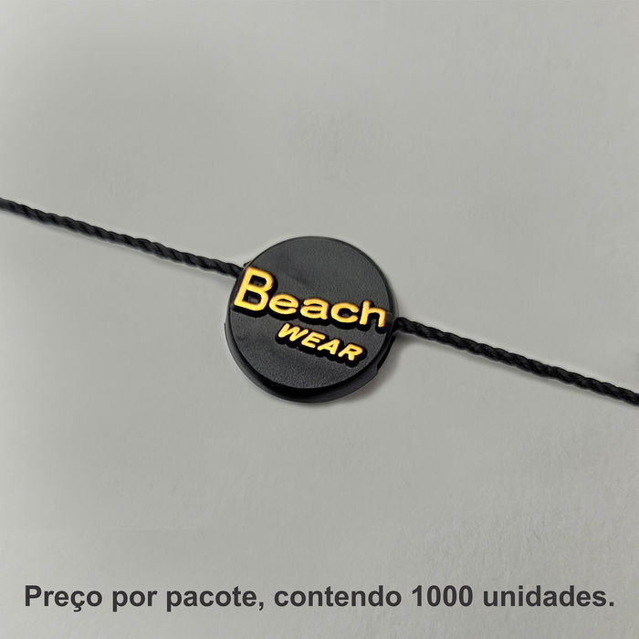 8025 - LACRE DE SEGURANCA PRETO/ COBRE - PACOTE COM 1000 UNIDADES