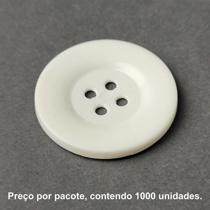 PRO 1953 - BOTÃO BRANCO -  PACOTE COM 1000 UNIDADES