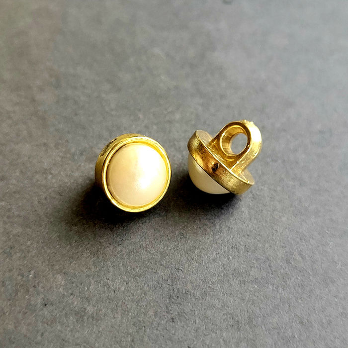 PRO - 5209 - BOTÃO PEROLADO DOURADO - PACOTE COM 1000 UNIDADES