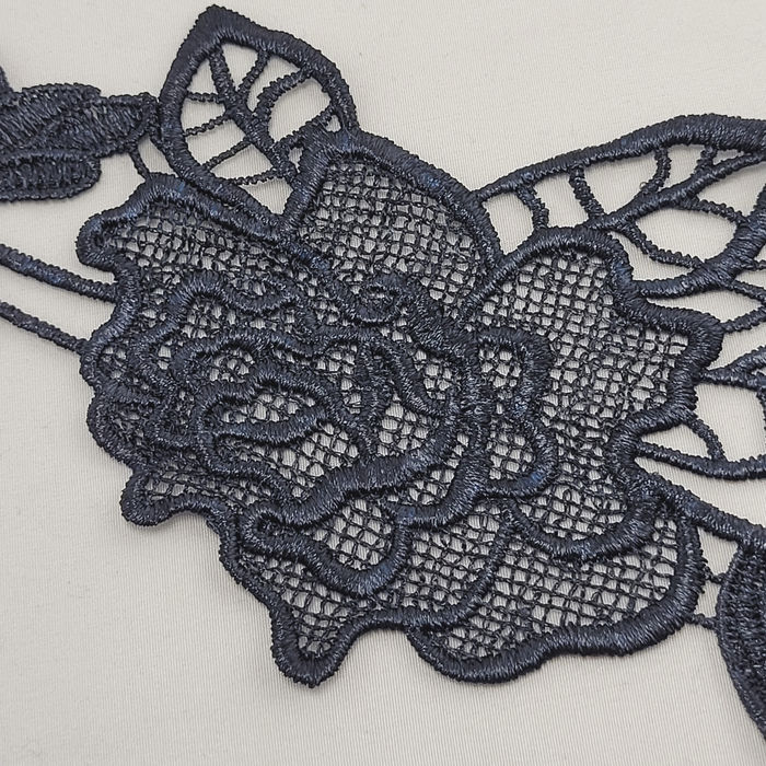 RG 1100 - RENDA GUIPIR PRETA - PACOTE COM 13 METROS