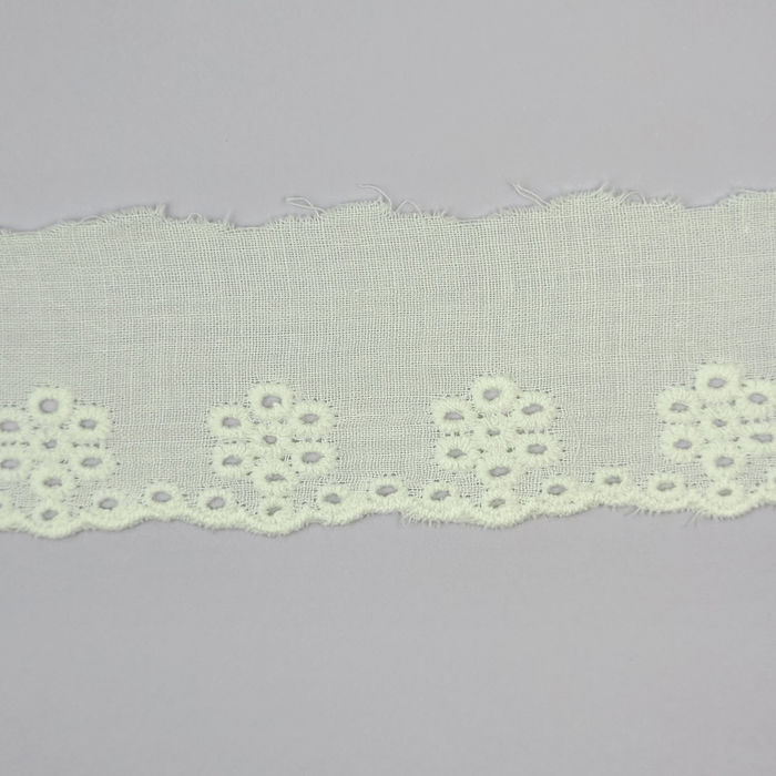 BI 203 - BORDADO INGLÊS BRANCO - PREÇO POR PACOTE