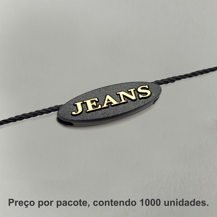 8015 - LACRE DE SEGURANÇA PRETO/ DOURADO - PACOTE COM 1000 UNIDADES