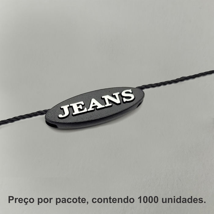 8015 - LACRE DE SEGURANÇA PRETO/ PRATA - PACOTE COM 1000 UNIDADES