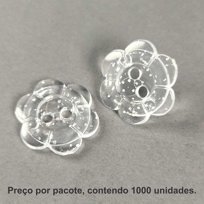 PRO 5040 - BOTÃO GLITTER - PACOTE COM 1000 UNIDADES