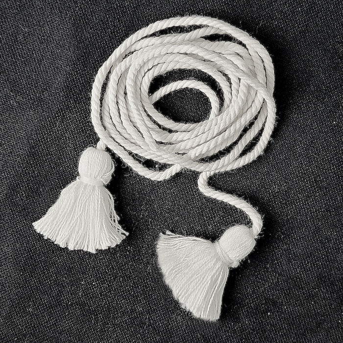 8001 - TASSEL CORDA DUPLO BRANCO