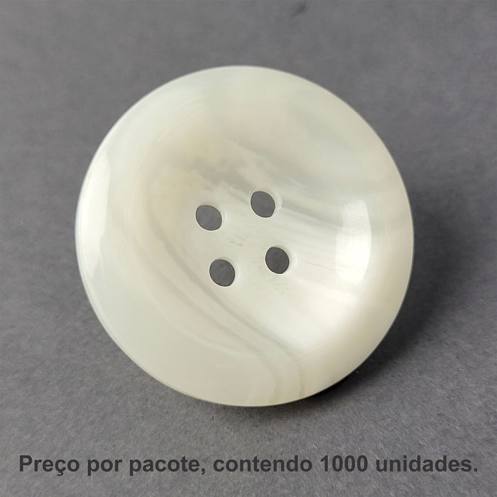 PRO 1536 - BOTÃO BRANCO - PACOTE COM 1000 UNIDADES