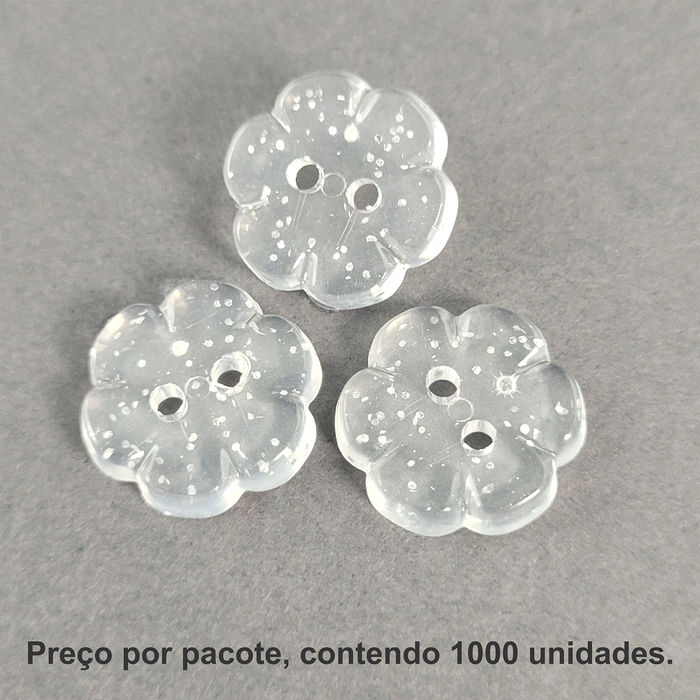 PRO 5041 - BOTÃO GLITTER - PACOTE COM 1000 UNIDADES