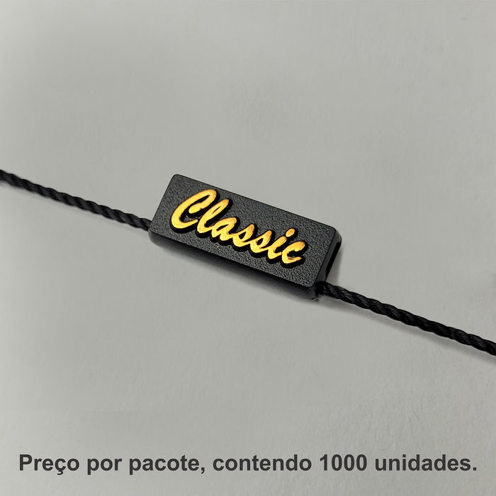 8020 - LACRE DE SEGURANCA PRETO/ COBRE - PACOTE COM 1000 UNIDADES