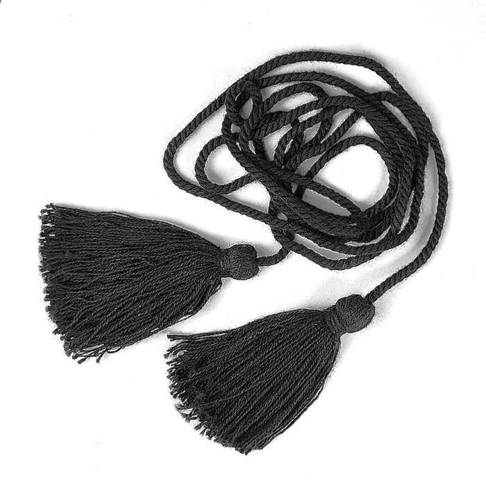 8005 - TASSEL CORDA DUPLO PRETO