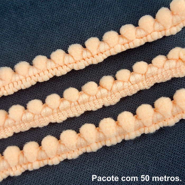 R 3076 - RENDA SALMÃO - PACOTE COM 50 METROS