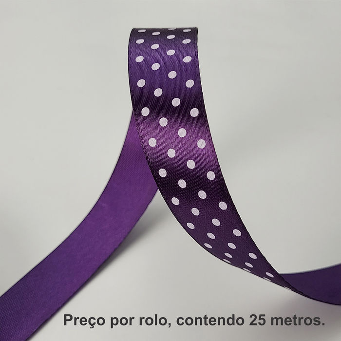 FITA CETIM ESTAMPADA - AMFCE511 ROXO