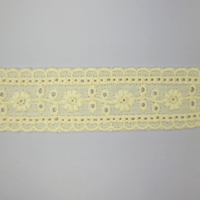 BI 208 - BORDADO INGLÊS OFF WHITE - PREÇO POR PACOTE