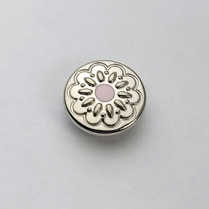 6006 - REBITE DE BOTÃO JEANS ROSA - PACOTE COM 500 UNIDADES