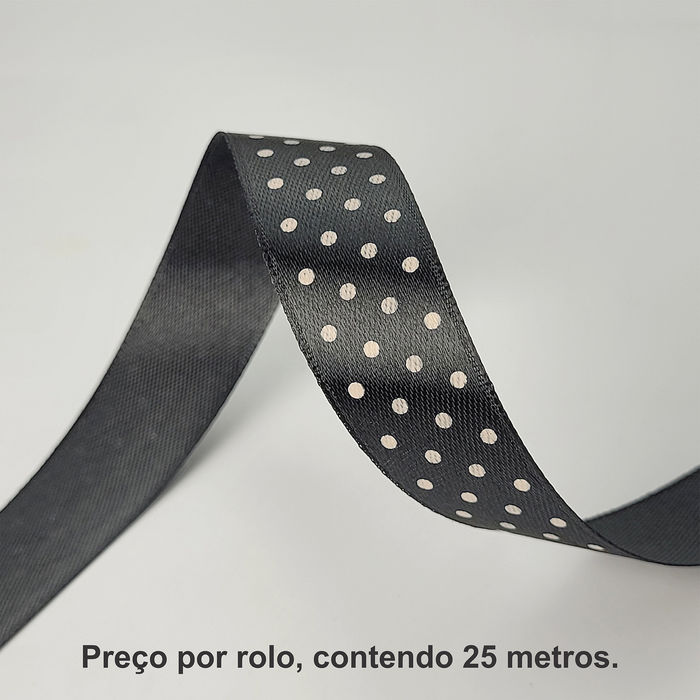 FITA CETIM ESTAMPADA - AMFCE514 PRETA