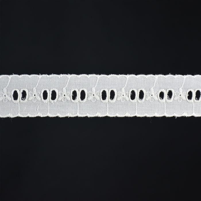 BI 207 - BORDADO INGLÊS BRANCO - PREÇO POR PACOTE