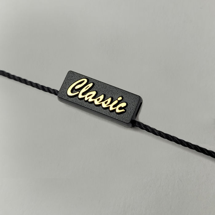 8020 - LACRE DE SEGURANCA PRETO/ DOURADO - PACOTE COM 1000 UNIDADES